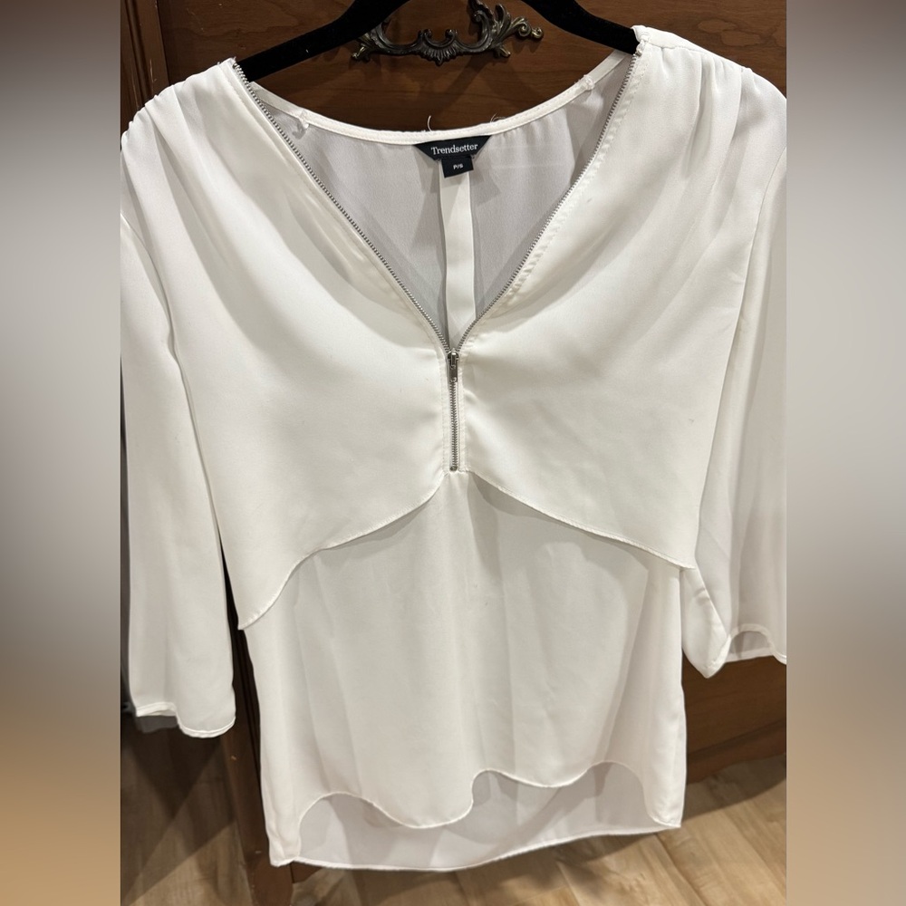 Elegant White Women's Top